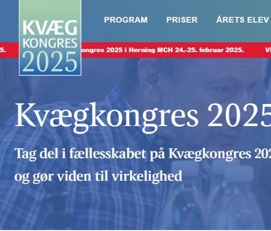 Husk tilmelding til årets kvægkongres